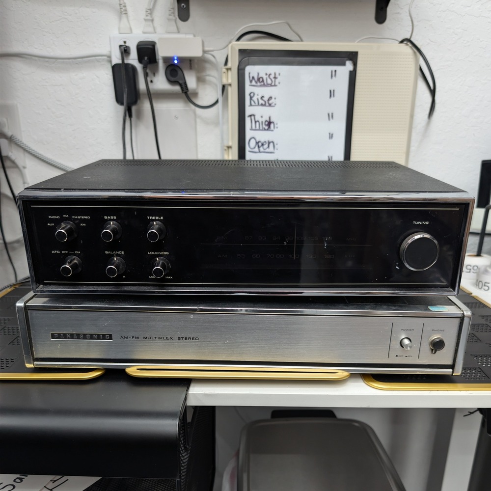 VTG Panasonic AM-FM Multiplex Stereo System Black Spartan SE-970 MCM *Repair 70s